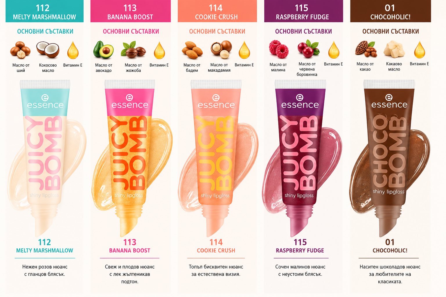 „Устни като сладък десерт: запознай се с Essence Juicy Bomb Sweet Treats Edition 04“