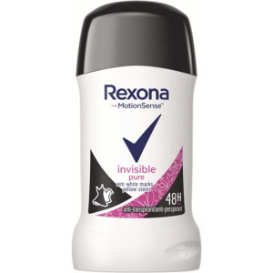 Rexona Invisible Pure Део стик против изпотяване за жени, 40ml