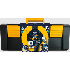 Nivea  Комплектът Xmas' 25 Skin Toolbox от NIVEA MEN   Мъжки комплект с куфарче