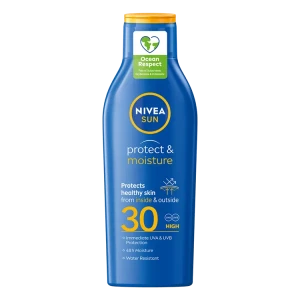 NIVEA SUN PROTECT & MOISTURE  Слънцезащитен лосион за естествен тен SPF30 х200 мл