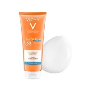 Vichy Capital Soleil Слънцезащитно мляко за лице и тяло SPF50+ подходящо и за деца, 300ml