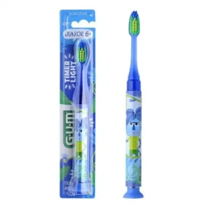 G.U.M Toothbrush Junior Monster Light-Up Детска четка за зъби със светещ таймер 6+