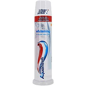 AQUAFRESH WHITENING ИЗБЕЛВАЩА ПАСТА ЗА ЗЪБИ С ТРОЙНА ЗАЩИТА ЗА ЗДРАВИ ВЕНЦИ