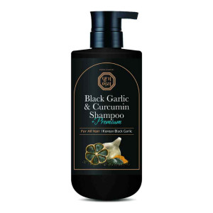 Doori Black Garlic and Curcumin Shampoo  Анти-ейдж шампоан против косопад с Черен чесън и куркумин, 500ml