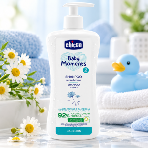 Chicco Baby Moments Calendula e Glicerina  Бебешки Шампоан с невен и глицерин - 500ml