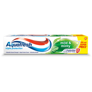 Aquafresh Triple Protection Mild & Minty  Аквафреш Трипъл Протекшън  паста за зъби,125ml
