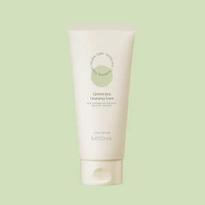 Missha Creamy Latte Green Tea Cleansing Foam  Почистваща пяна за лице със зелен чай, 172ml