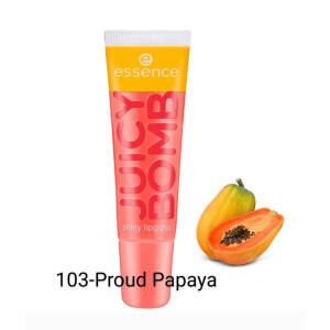 Essence JUICY BOMB shiny lipgloss 103  Proud Papaya  Гланц за устни с плодов аромат -10мл