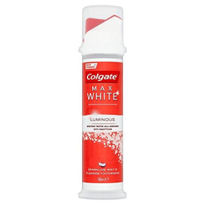 COLGATE MAX WHITE LUMINOUS ИЗБЕЛВАЩА ПАСТА ЗА ЗЪБИ С ПОМПА, 100ml