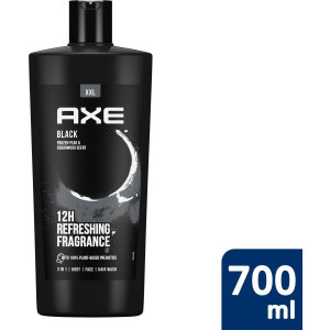 Axe Black Body Wash XXL All day fresh Душ гел за тяло, лице и коса с изискан аромат, 700ml