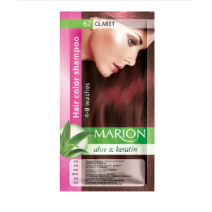 MARION Hair Color Shampoo   Оцветяващ шампоан № 67    Бордо -40 мл