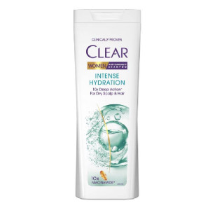 Clear Women Intense Hydration Интензивен хидратиращ шампоан против пърхот за жени, 360 ml