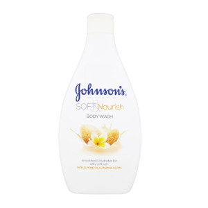 Johnson’s® Soft & Nourish Almond Oil Body Wash Душ гел с бадемово масло и аромат на жасмин, 400ml