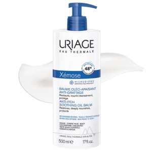 Uriage Xemose Soothing Oil Balm 48H Липидовъзстановяващ олио балсам за суха и много суха кожа ,500ml