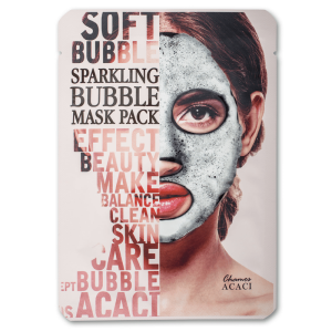 Chamos Acaci   Sparkling Bubble Mask Pack  Бълбукаща детоксикираща маска - 25 gr