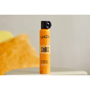 got2b Curlz Styling Cream Curlz Refreshing Dry Oil Mist Освежаващ спрей със сухо масло за блестящи къдрици, 200ml