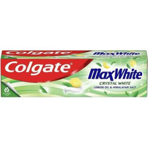 Colgate Max White Crystal White Паста за зъби с Хималайска сол и масло от лимон, 75ml