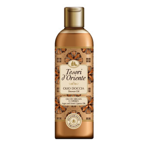 Tesori d' Oriente Shower Oil with Argan and Cyperus Oils Regenerating Възстановяващо душ олио за тяло с арган​​​​​​​ , 250ml