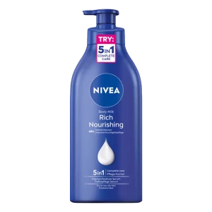 Nivea Body Milk Rich Nourishing Подхранващото и хидратиращо мляко за тяло, 400ml