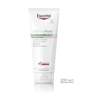 Eucerin Dermo Pure  Tripple Effect Body Cream Крем за тяло с тройно действие, 200ml