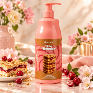 Setablu Dolci Tentazioni Cherry Crumb Cake Парфюмиран лосион за тяло с неустоим аромат на "трошлива торта" , 500ml