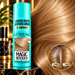 L'Oreal Paris Magic Retouch Spray Blonde  Спрей за покритие на бели корени - Русо , 75ml