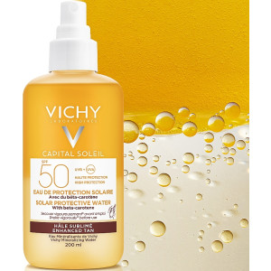 Vichy Capital Soleil Виши Слънцезащитна вода за подобряване на тена SPF 50+ , 200ml