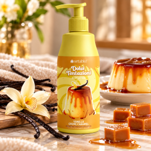 Setablu Dolci Tentazioni Vanilla Creme Caramel  Парфюмиран лосион за тяло с неустоим аромат на ванилия и карамел​​​​​​​ , 500ml
