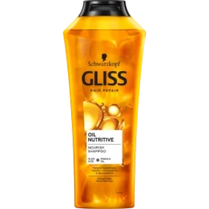 Schwarzkopf GLISS Oil Nutritive Шампоан с подхранващи масла, 400 ml