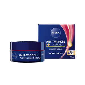 Nivea 45+ Anti-Wrinkle Нощен крем против бръчки със стягащ ефект, 50ml