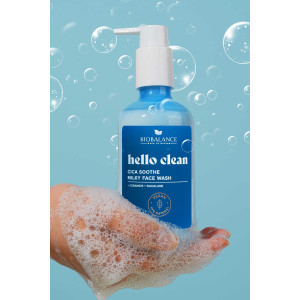 Biobalance Hello Clean CICA  Успокояващо измиващо крем мляко за лице - 250 ml