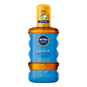 NIVEA SUN Protect & Bronze Sun Oil Spray ОЛИО - СПРЕЙ С БРОНЗИРАЩ ЕФЕКТ  SPF 20  200ml