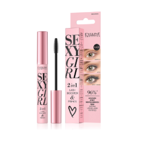 Eveline  Sexy Girl  2 in 1 Lash Booster     Серум за растеж на мигли и основа за спирала -10 мл