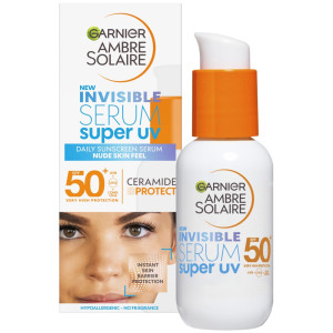 Garnier Ambre Solaire invisible Serum Super UV Слънцезащитен серум за лице SPF50, 30ml