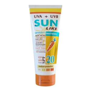 Sun Like Слънцезащитен лосион за тяло с пантенол SPF 20 , 200ml