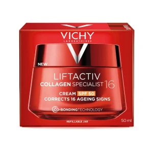 Vichy Liftactiv Collagen Specialist 16 SPF50 Крем за лице с Рамноза + Пептиди + Майтаке против стареене с SPF 50, 50ml