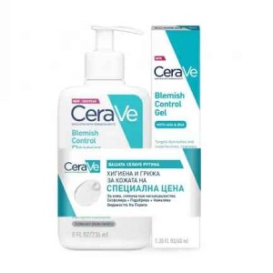 CeraVe Гел за кожа, склонна към несъвършенства 40 ml + Почистващ гел за кожа, склонна към несъвършенства 236 ml