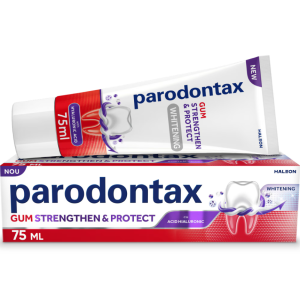 PARODONTAX Gum Strengthen & Protect Whitening Паста за избелване, укрепване и защита на венците, 75ml