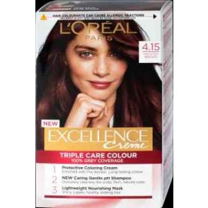 L'Oréal Paris Excellence Crème Трайна боя за коса Nr.4.15 Студено кестеняв цвят