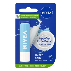 Nivea Hydro Care Подхранващ и хидратиращ балсам за устни, 4,8g
