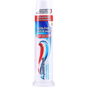 Aquafresh Fresh & Minty Аквафреш Паста за зъби  помпа "Ментова свежест"