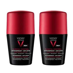 VICHY HOMME CLINICAL CONTROL Дезодорант Рол-он ефект 96ч. 2 х 50 ml ПРОМО ПАКЕТ
