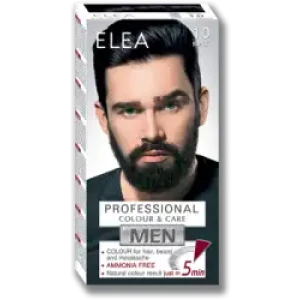 ELEA for MEN Безамонячна крем Боя за коса, брада и мустаци № 1.0 Черен , 100ml