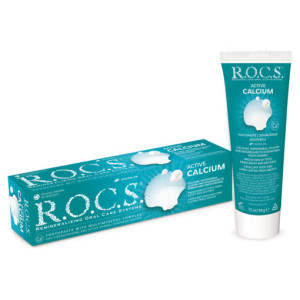 R.O.C.S.Active Calcium Паста за зъби  за устойчивостта на зъбите към кариес, 75ml