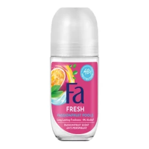 Fa  Fresh  Passionfruit Pools Antiperspirant Roll-On Рол-он антиперспирант, 48 часа, с маракуя и кокосова вода, 50ml