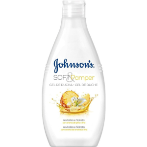 Johnson's Body Wash Soft & Pamper Освежаващ душ гел с аромата на жасмин и ананас, 400ml