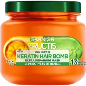 GARNIER FRUCTIS SOS Repair Keratin Hair Bomb Маска за коса , 320 ml