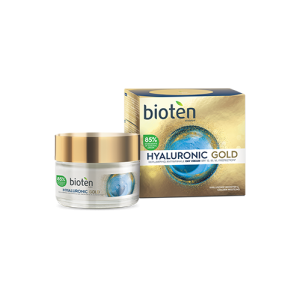 Bioten Hyaluronic Gold Уплътняващ дневен крем против бръчки SPF 10