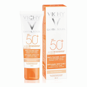 Vichy Capitall Soleil Cream 3en1 Виши Слънцезащитен крем с лек цвят п/в пигментация с SPF50, 50ml