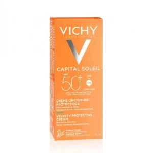 Vichy Capital Soleil  Velvety Protective Cream Кадифен слънцезащитен крем за лице  SPF50+, 50ml